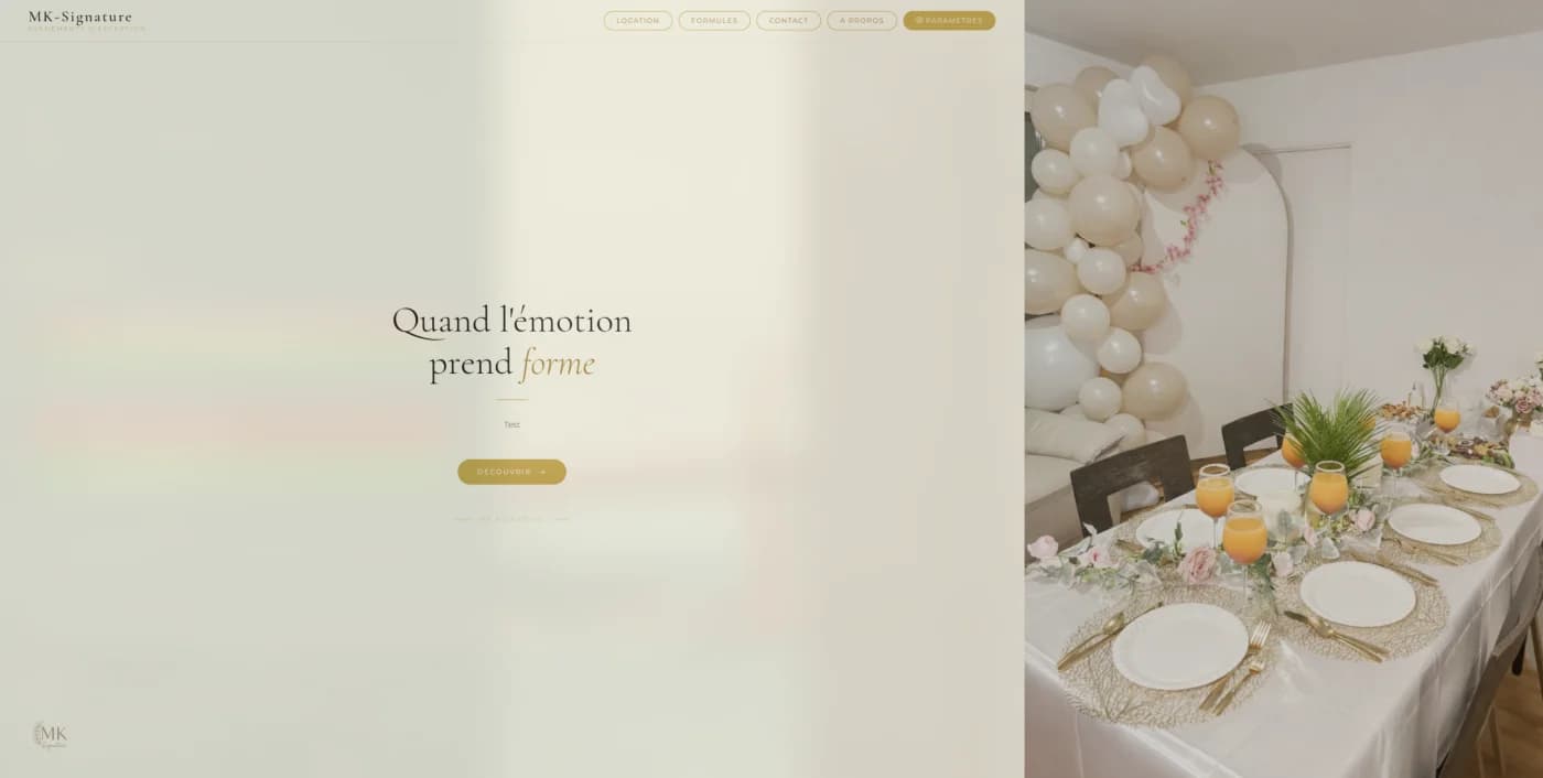 Capture d'écran MK Signature