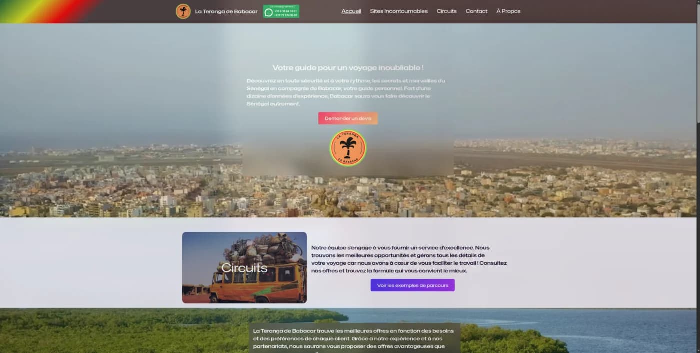 Capture d'écran La Teranga de Babacar