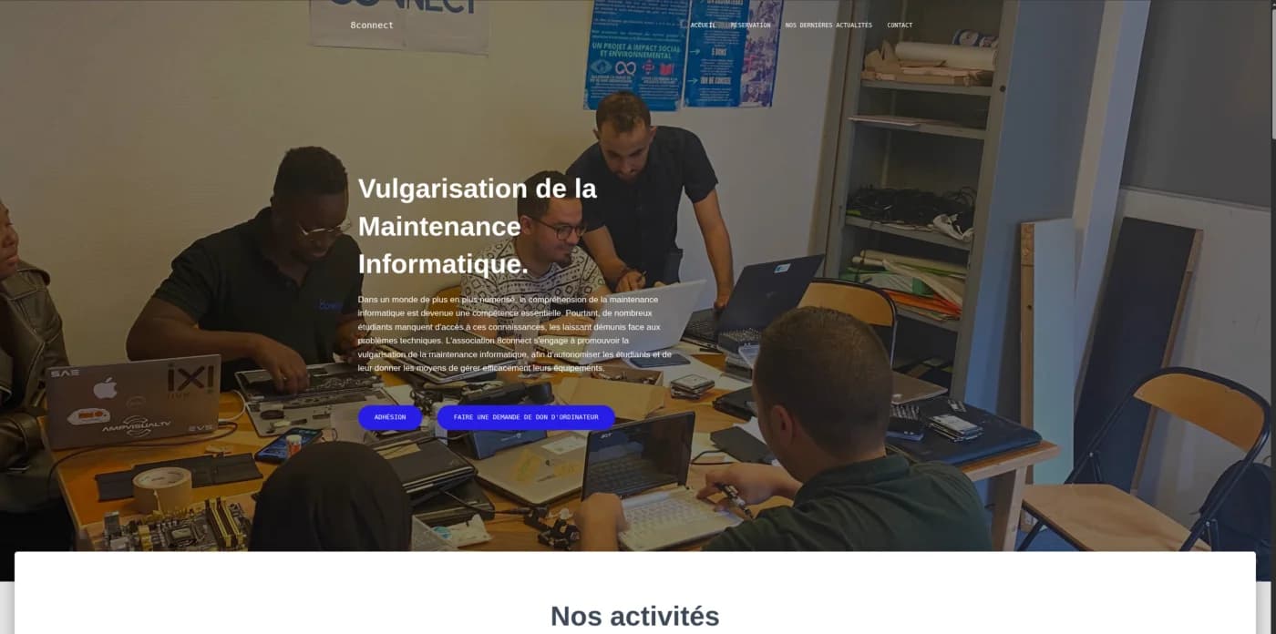Capture d'écran 8Connect